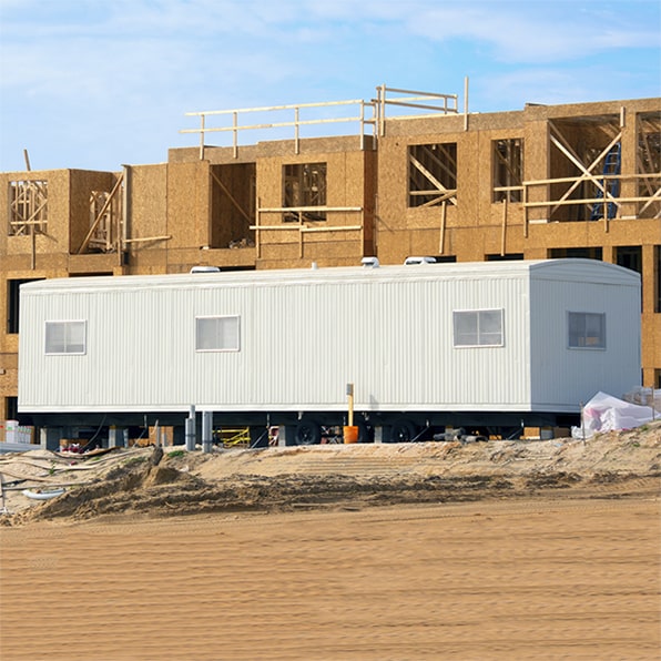 our construction trailers come equipped with hvac systems for temperature control